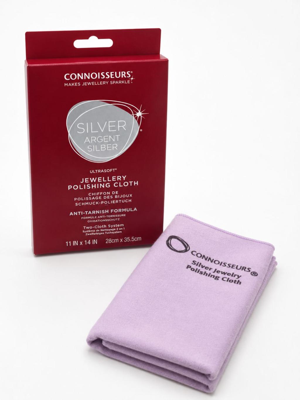 Cleaners & Care | Connoisseurs UltraSoft® Silver Jewellery Polishing Cloth