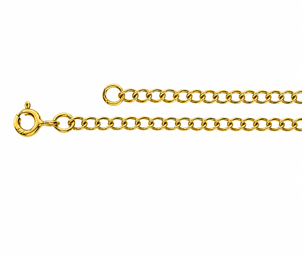 Chain Extenders | 9ct Yellow 25/11 Curb Extender 4" Length