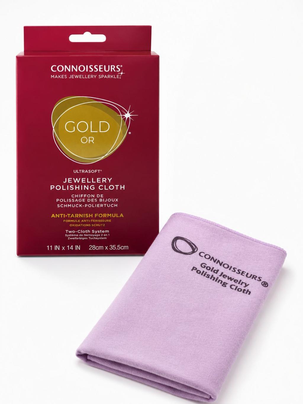 Cleaners & Care | Connoisseurs UltraSoft® Gold Jewellery Polishing Cloth