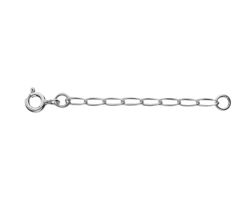 Chain Extenders | Silver 24 Curb Long Extender 2" Length