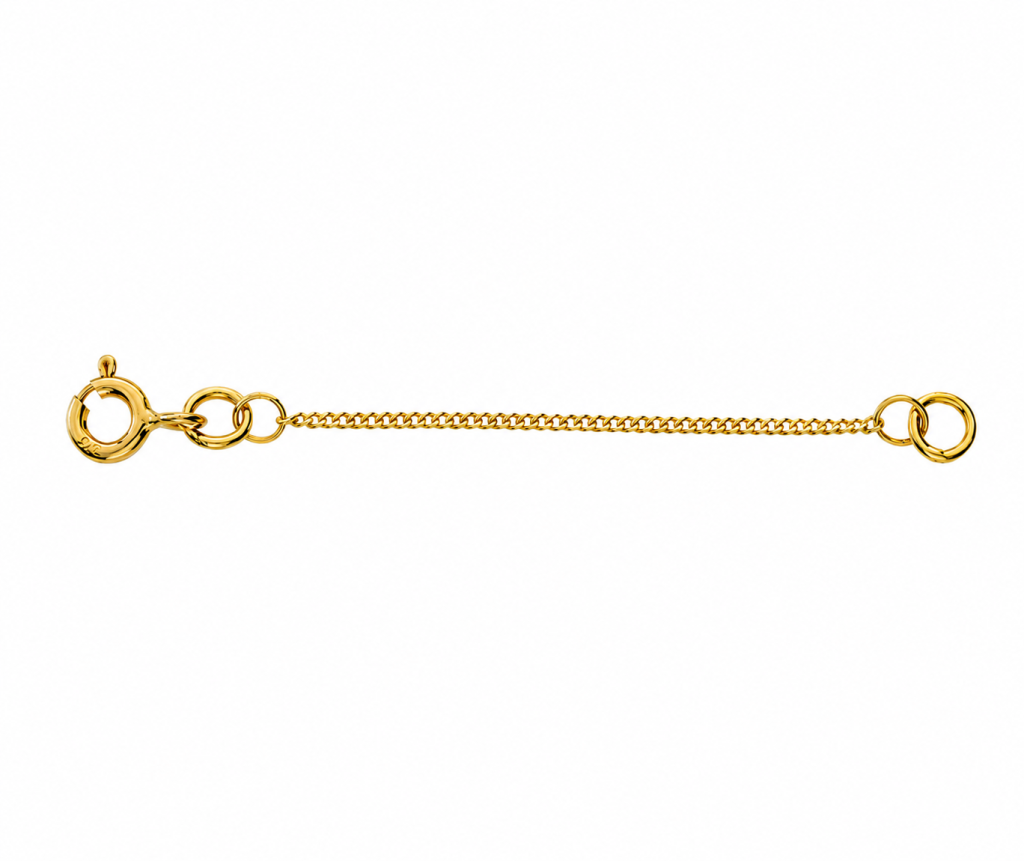 Chain Extenders | 9ct Yellow 12 Filed Curb Extender 2" length